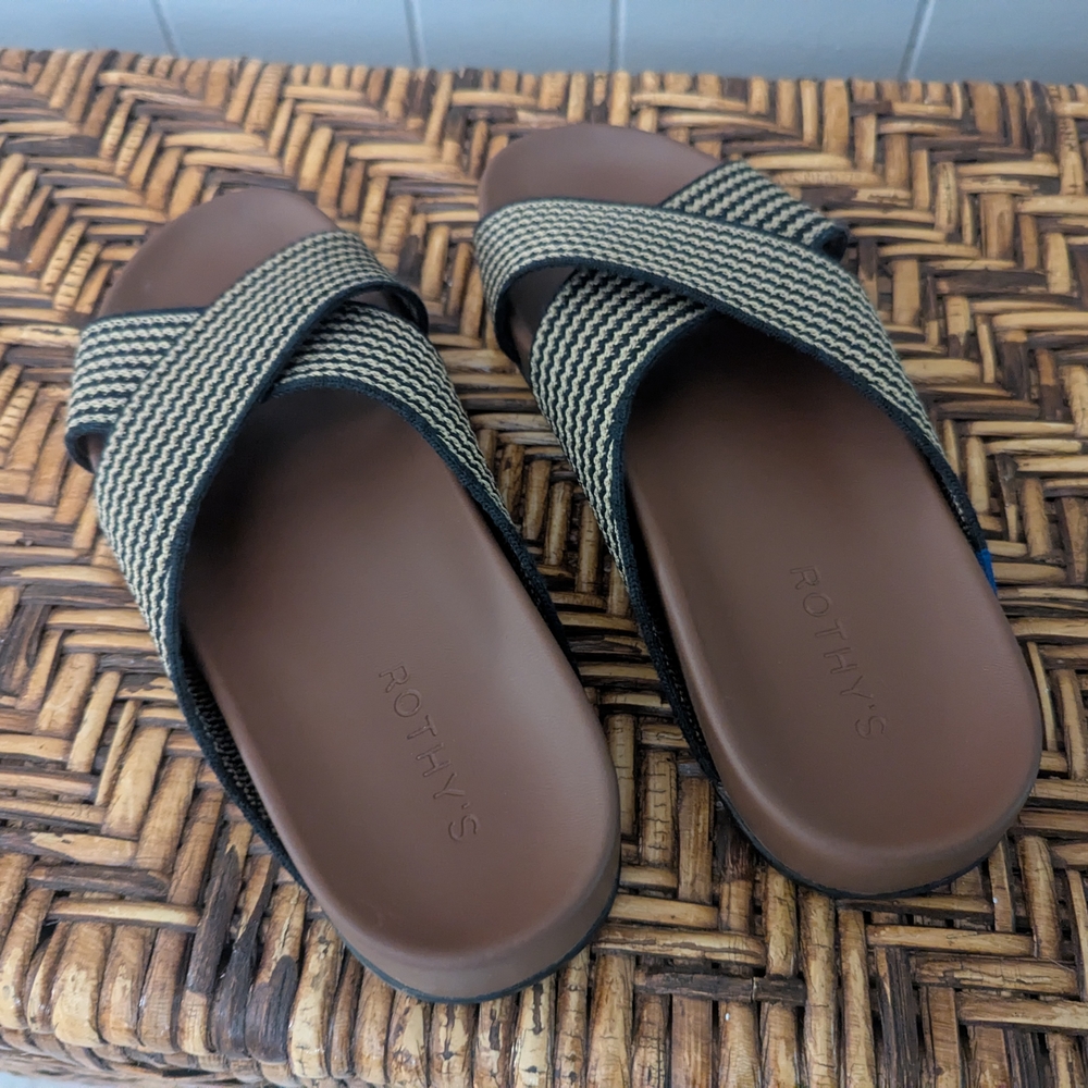 Rothy's Brown and Black Sandals